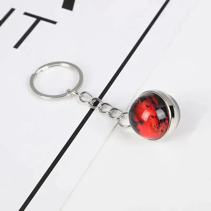Glow In The Dark Planet Keychain | Solar System Space Key Ring Hypes Inventory