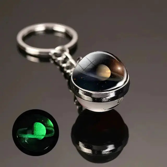 Glow In The Dark Planet Keychain | Solar System Space Key Ring Hypes Inventory