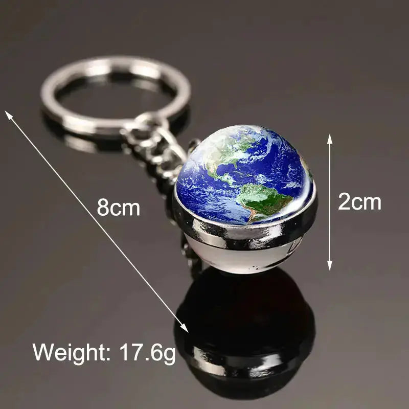 Glow In The Dark Planet Keychain | Solar System Space Key Ring Hypes Inventory