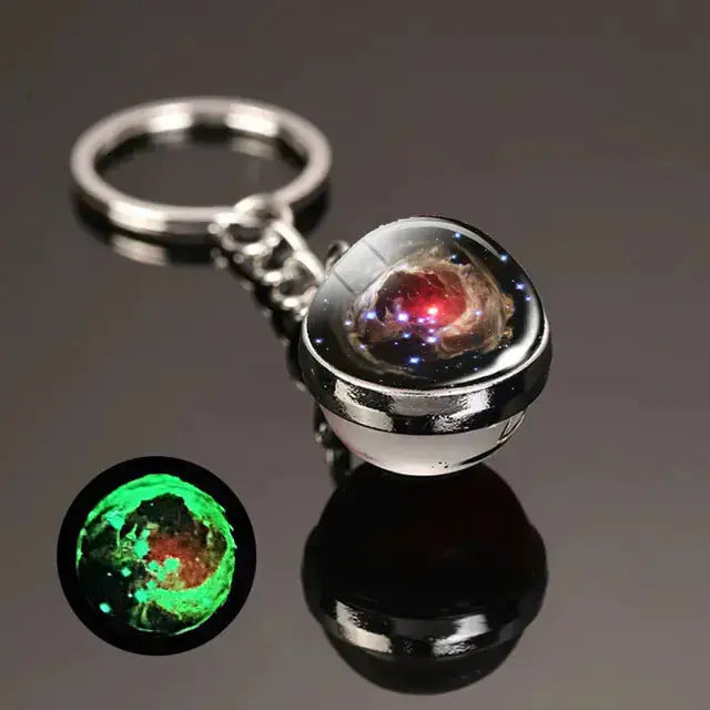 Glow In The Dark Planet Keychain | Solar System Space Key Ring Hypes Inventory