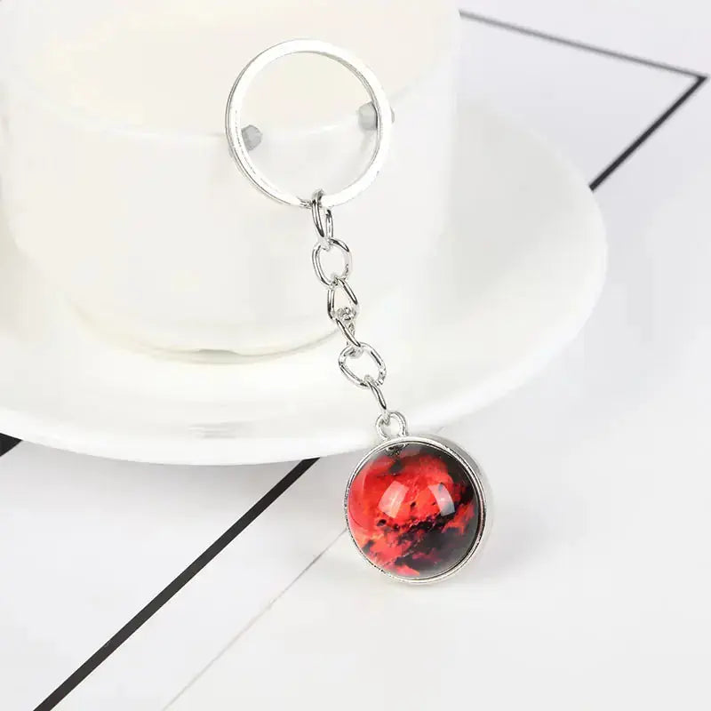 Glow In The Dark Planet Keychain | Solar System Space Key Ring Hypes Inventory
