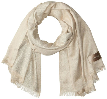Calvin Klein Metallic Plaited Evening Scarf – Lightweight & Elegant Wrap Hypes Inventory