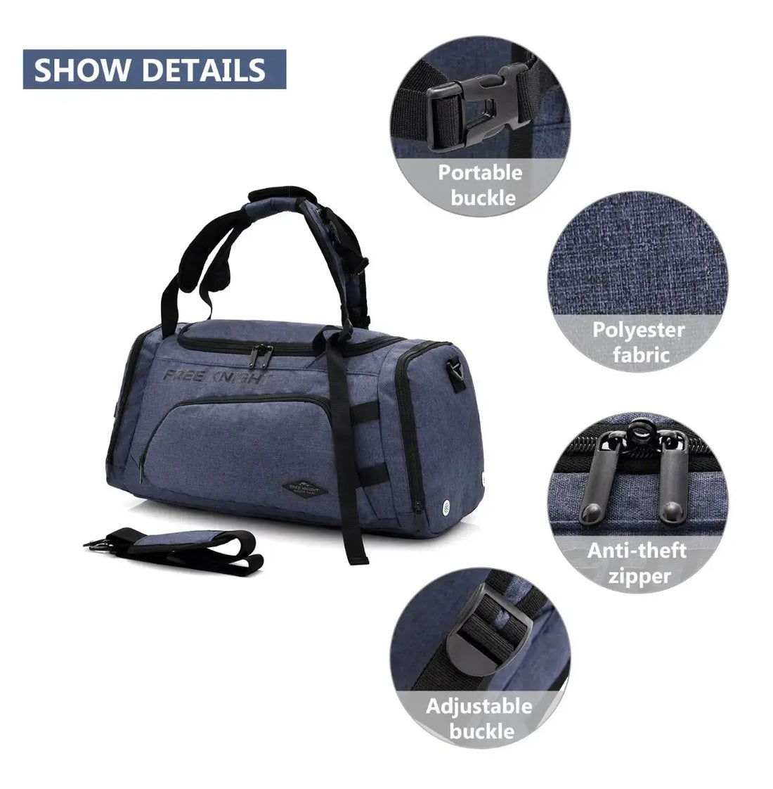 Fashionable Waterproof Travel and Gym Bag Hypes Inventory