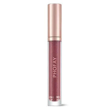 Hypes Inventory PHOFAY Hydrating Hyaluronic Lip Gloss featuring a glossy finish and clear tube showing the product inside.
