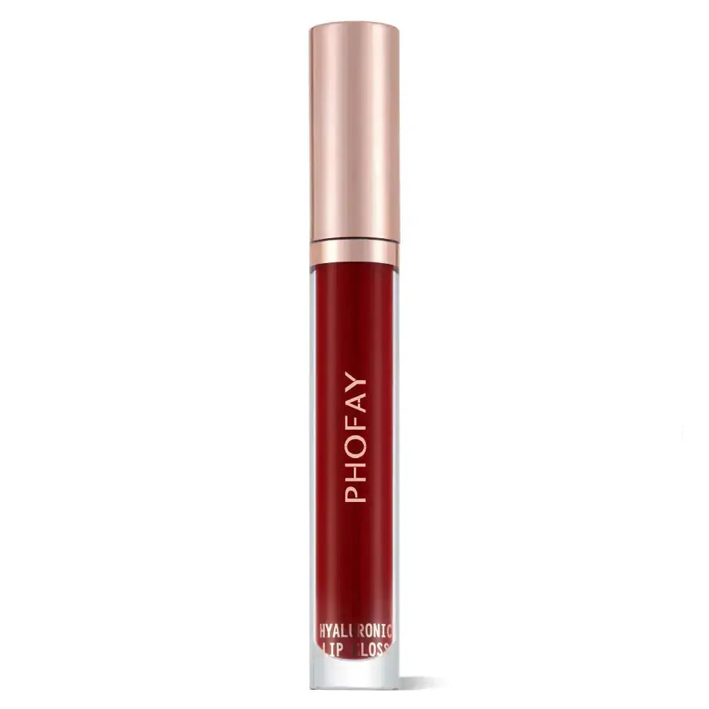 Hypes Inventory PHOFAY Hydrating Hyaluronic Lip Gloss with shiny finish and smooth application on lips.