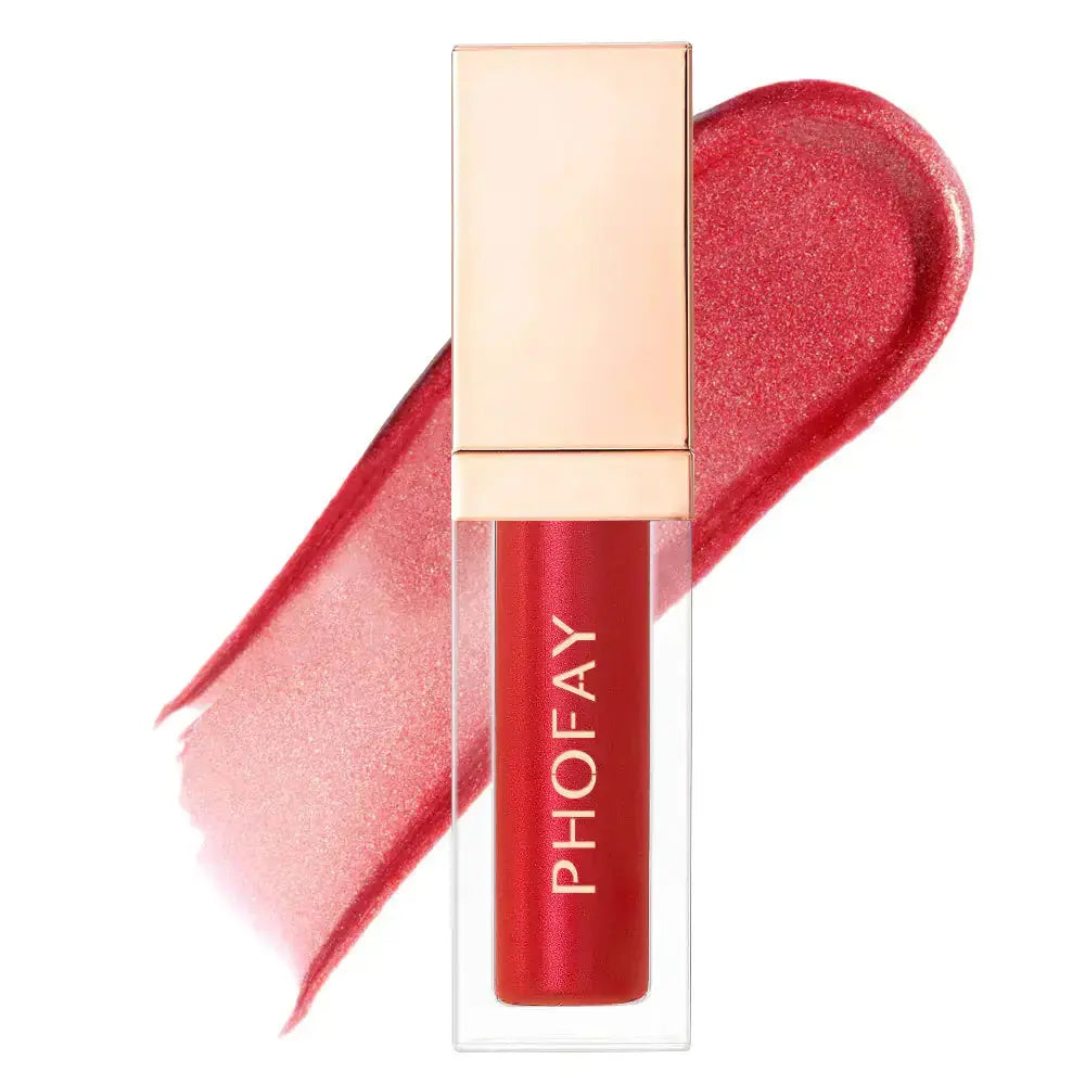 Hypes Inventory PHOFAY Ultra-Glossy Hydrating Lip Gloss tube with shiny, clear packaging and applicator wand visible in image.