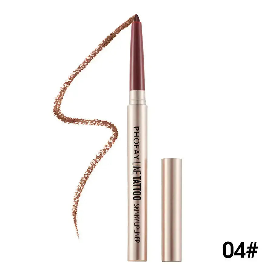 Waterproof long-lasting lip liner pencil by PHOFAY in a sleek design, ideal for precise lip contouring and defining.