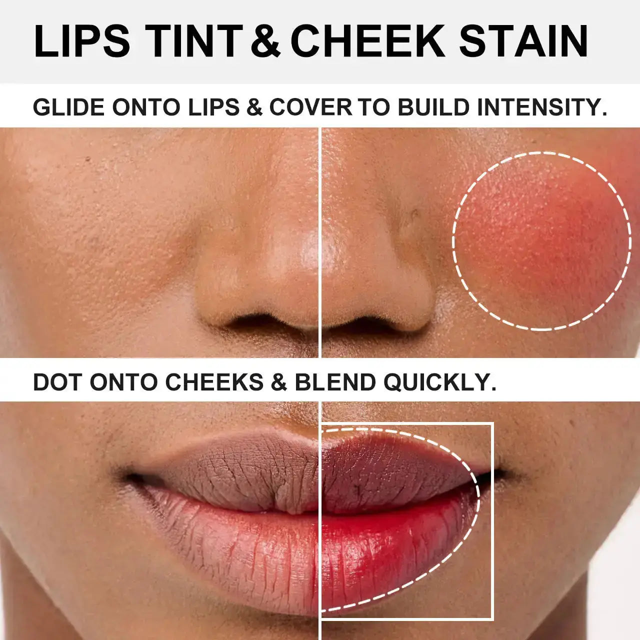 Hypes Inventory PHOFAY Long-Lasting Lip and Cheek Tint in a sleek tube, showcasing vibrant color for lips and cheeks.