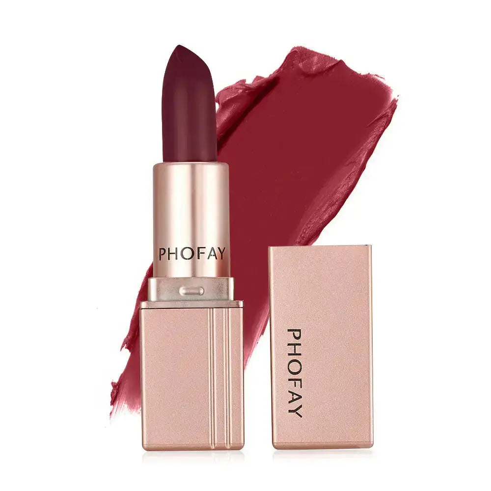 Matte lipstick from Hypes Inventory featuring a long-lasting, waterproof formula in a vibrant shade.