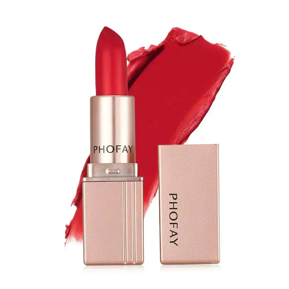 Matte lipstick from Hypes Inventory featuring a long-lasting, waterproof formula in a vibrant shade.