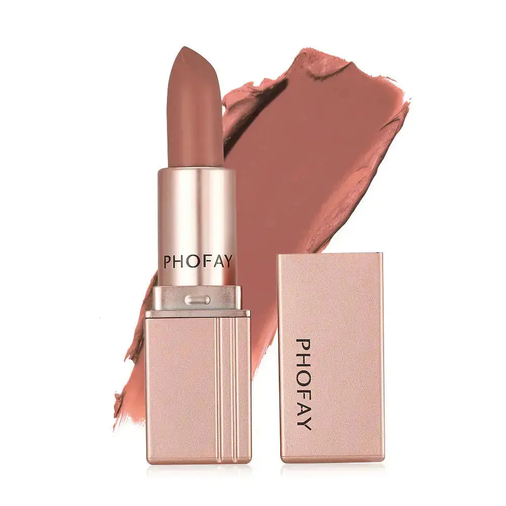 Hypes Inventory Matte Lipstick in a sleek tube, showcasing its long-lasting, waterproof formula and rich, matte color.
