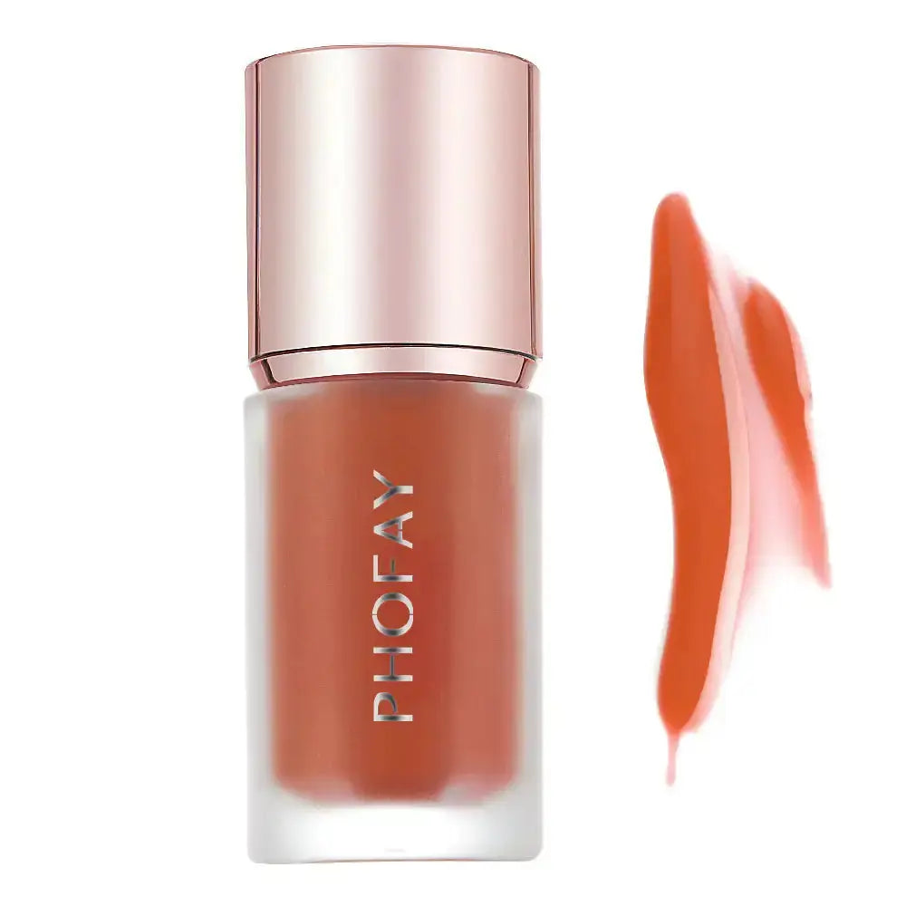 Hypes Inventory PHOFAY Mousse Liquid Blush in a sleek bottle, showing smooth, lightweight blush formula with a soft pink hue.