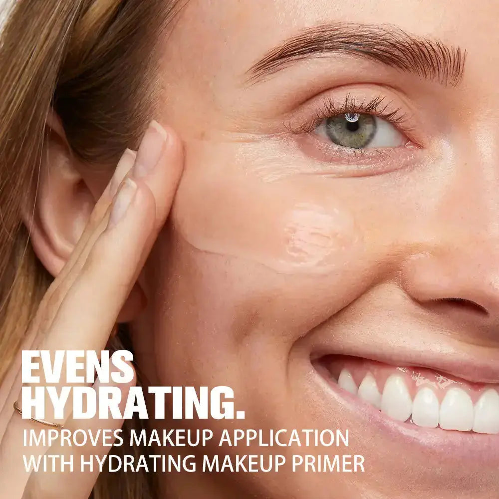 Hypes Inventory PHOFAY Hydrating Makeup Primer bottle showing long-lasting and moisturizing formula, ideal for smooth skin application