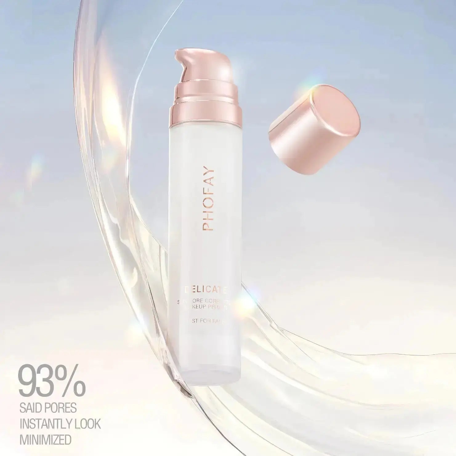 Hypes Inventory PHOFAY hydrating makeup primer applied on skin with smooth, even finish and a radiant glow.