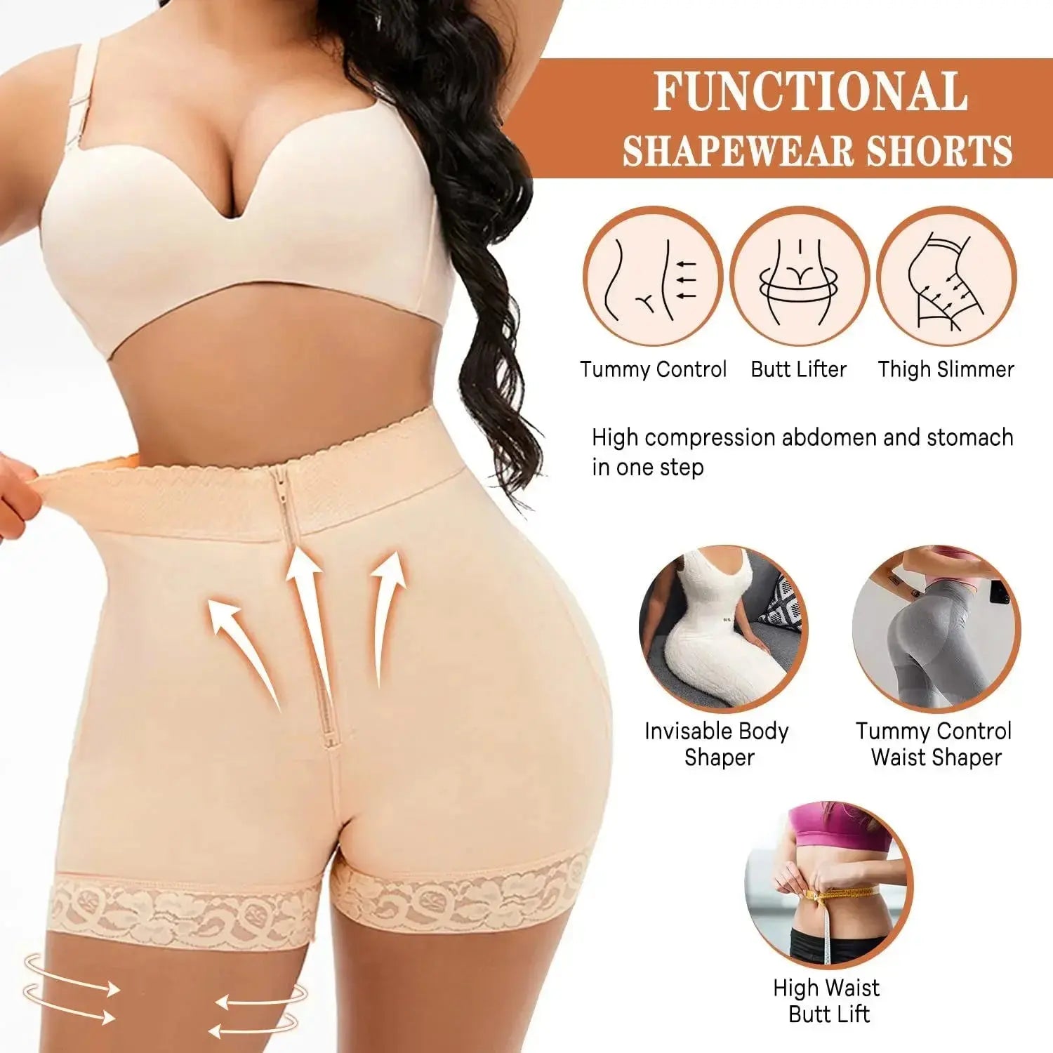 Black Curve Confidence™ Plus Size Shapewear body shaper for women with tummy control, in size small.