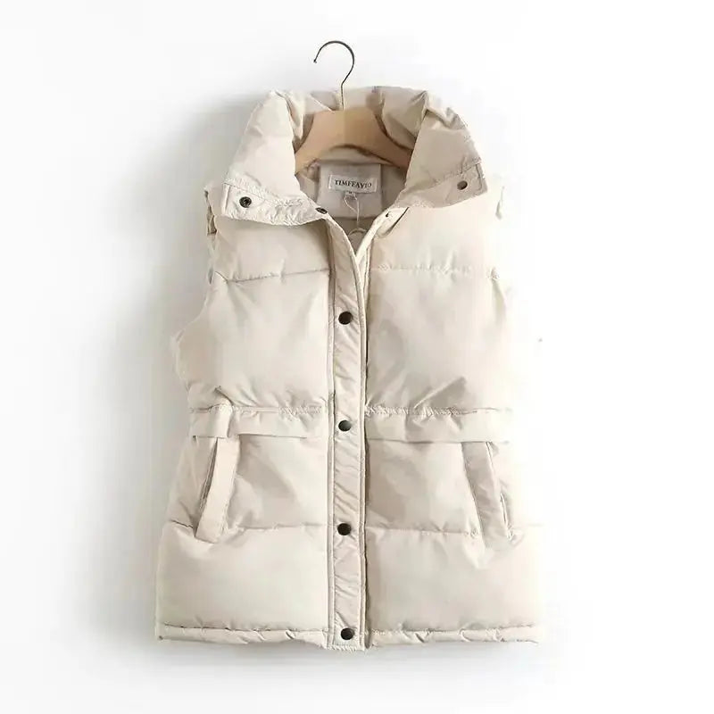 Women’s Colete Puffer Vest – Stylish Winter Layer for Comfort & Warmth Hypes Inventory