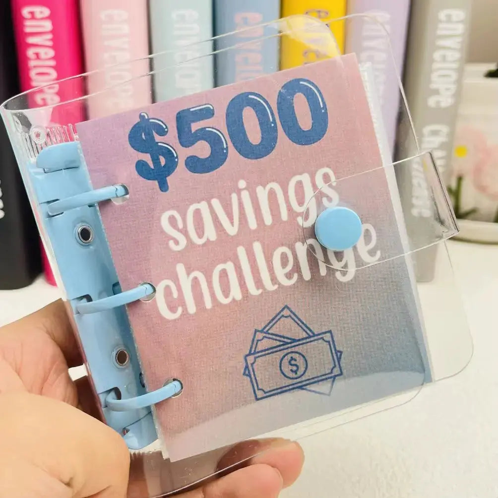 1000 Savings Challenge Binder with Cash Envelopes – Money Saving Planner