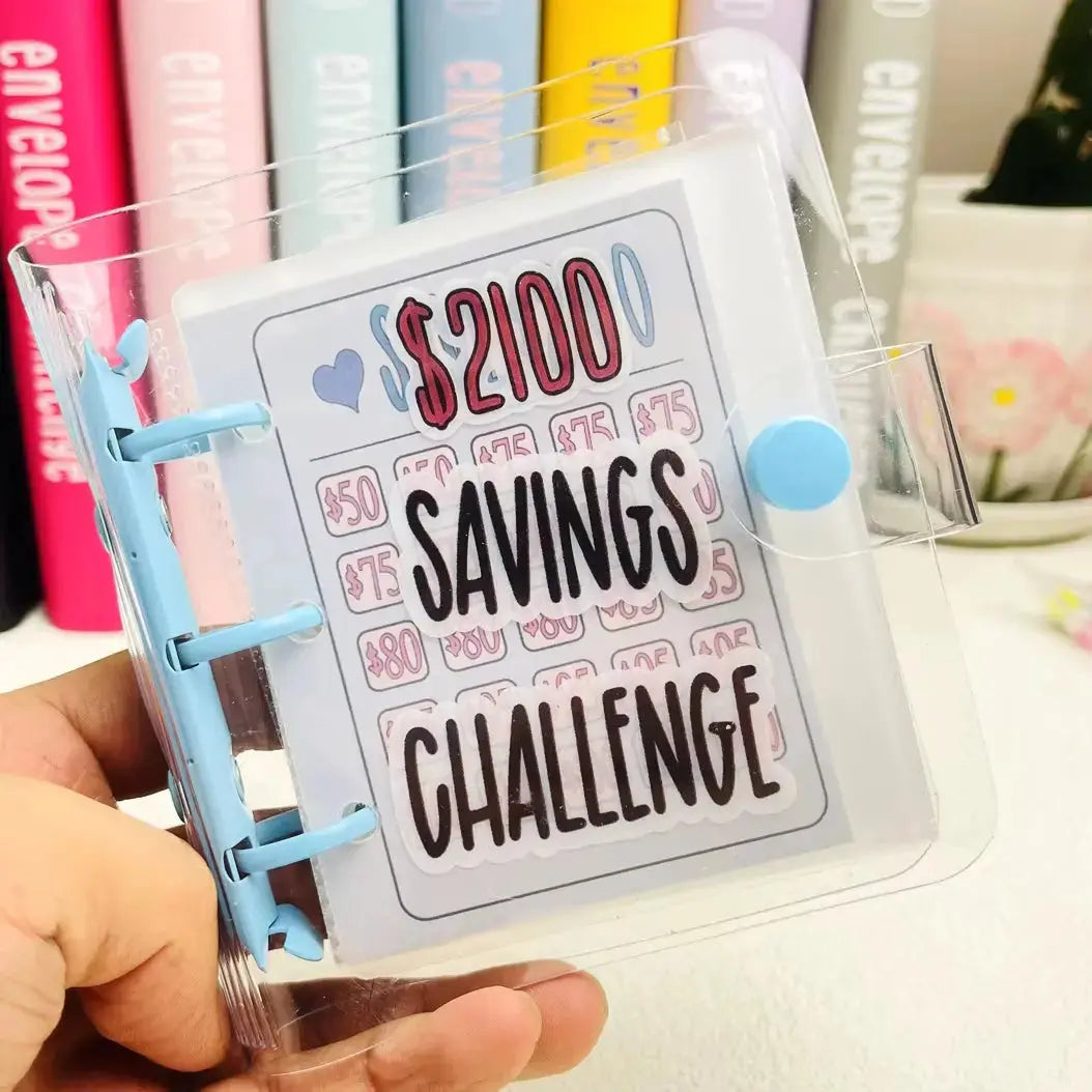 1000 Savings Challenge Binder with Cash Envelopes – Money Saving Planner