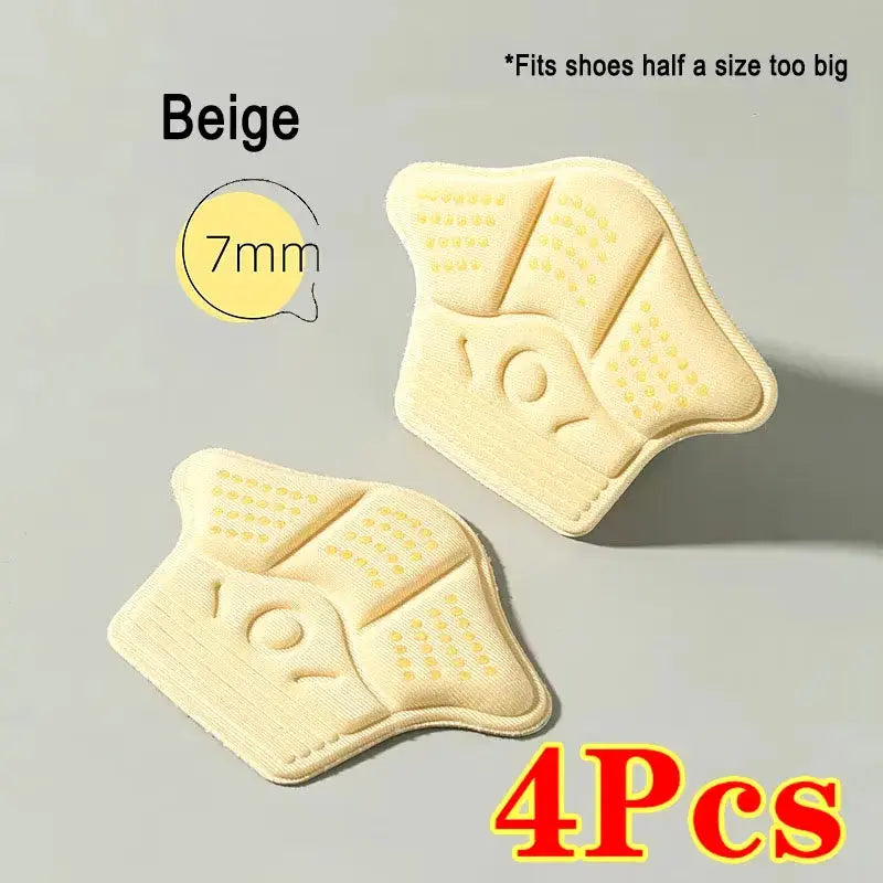 Hypes Inventory shoe heel pads and anti-slip heel grips inside a loose shoe for added comfort and secure fit.