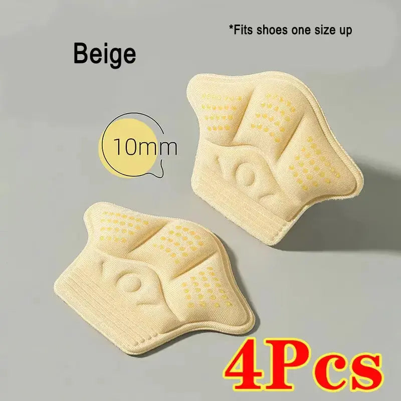 Hypes Inventory anti-slip shoe heel pads inside a pair of loose shoes for added comfort and secure fit.
