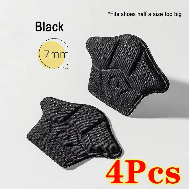 Hypes Inventory anti-slip shoe heel pads and insoles for comfortable, secure fit in loose shoes with added cushioning.