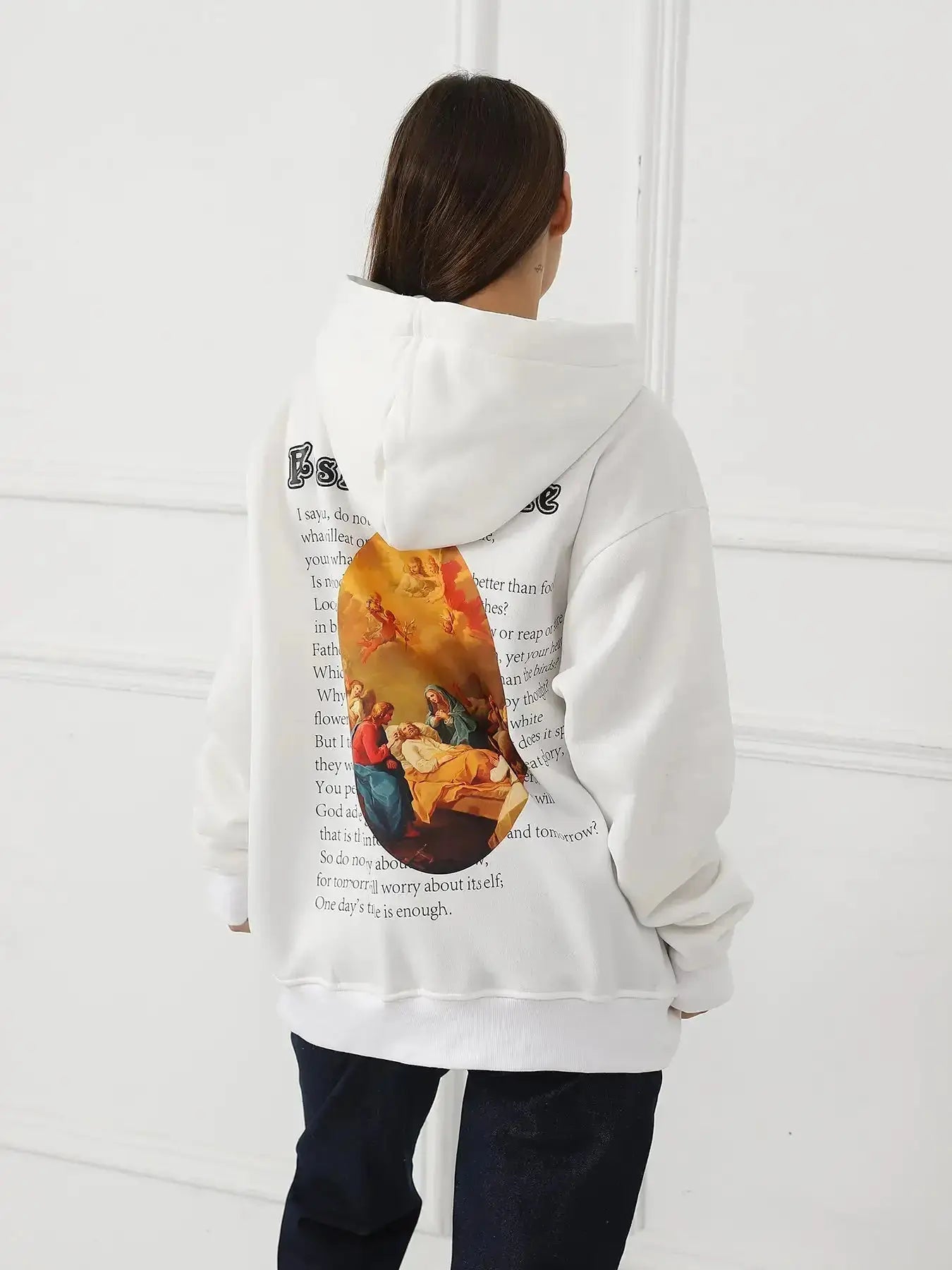 Women's Fashionable Casual Printed Long Sleeved Sweatshirt Hypes Inventory