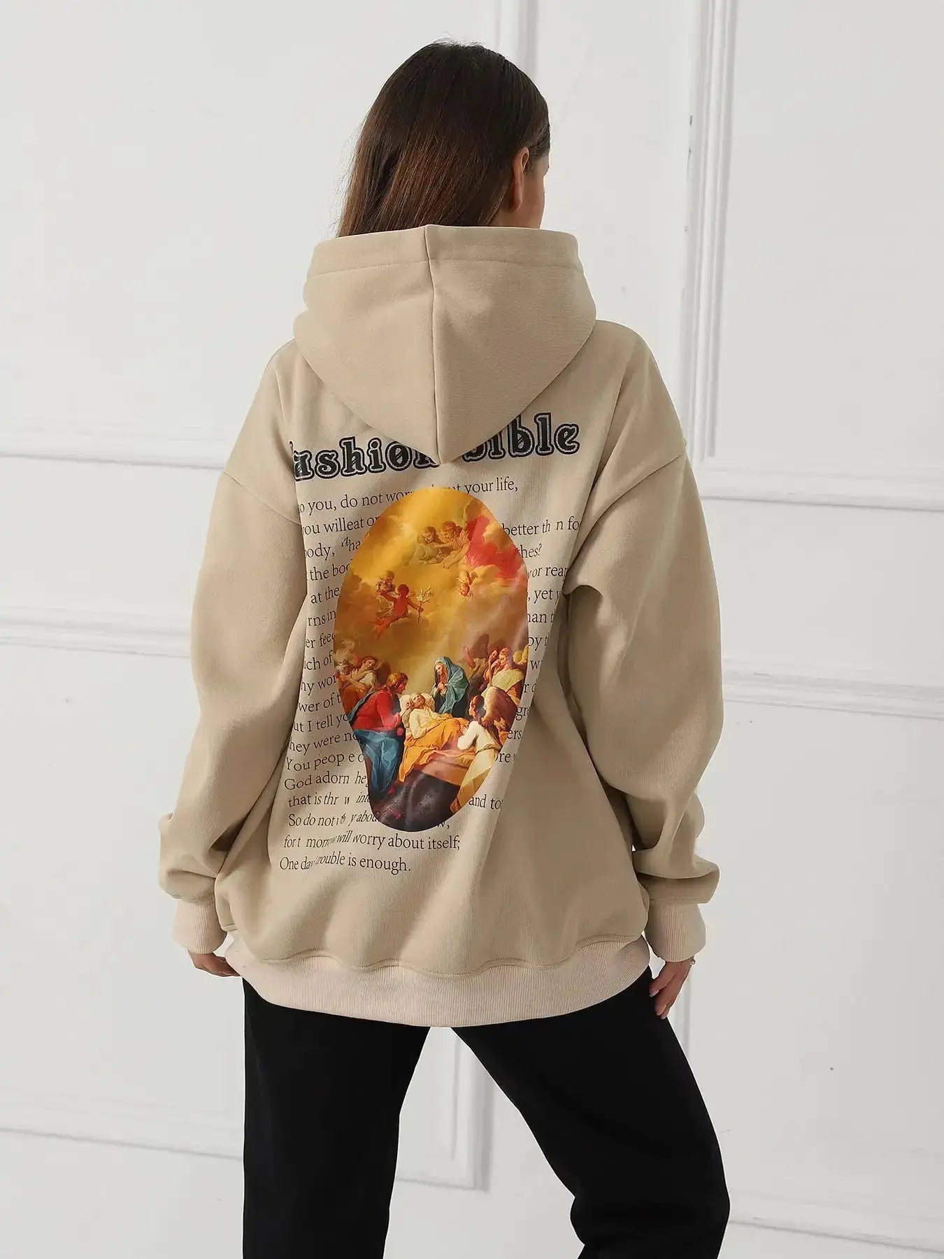 Women's Fashionable Casual Printed Long Sleeved Sweatshirt Hypes Inventory