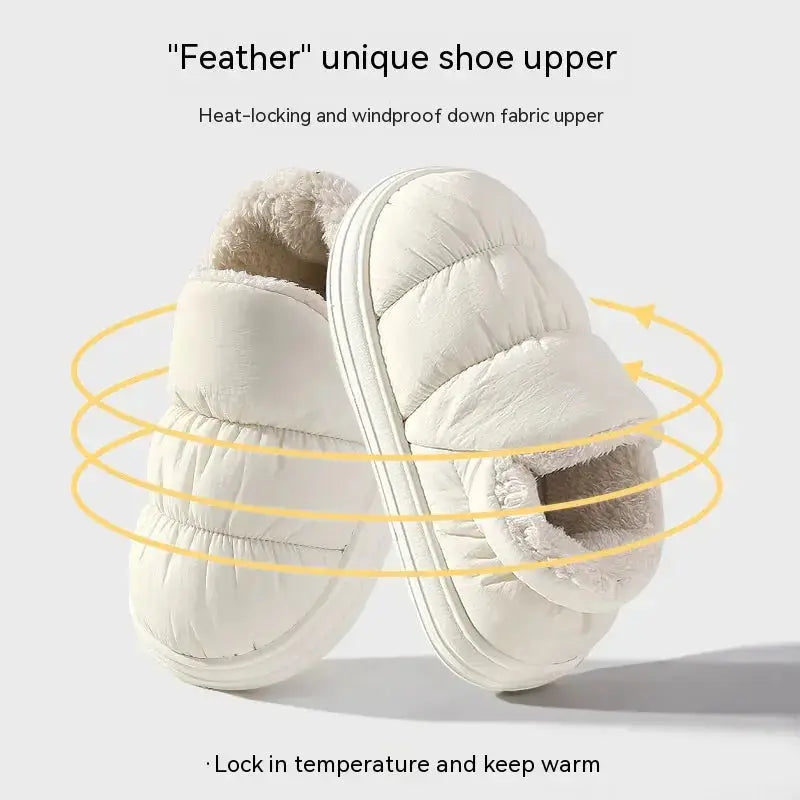 Plush-Lined Winter Boots – Unisex Warm Indoor & Outdoor Non-Slip Fur Boots Hypes Inventory