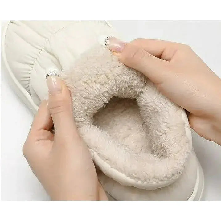Plush-Lined Winter Boots – Unisex Warm Indoor & Outdoor Non-Slip Fur Boots Hypes Inventory