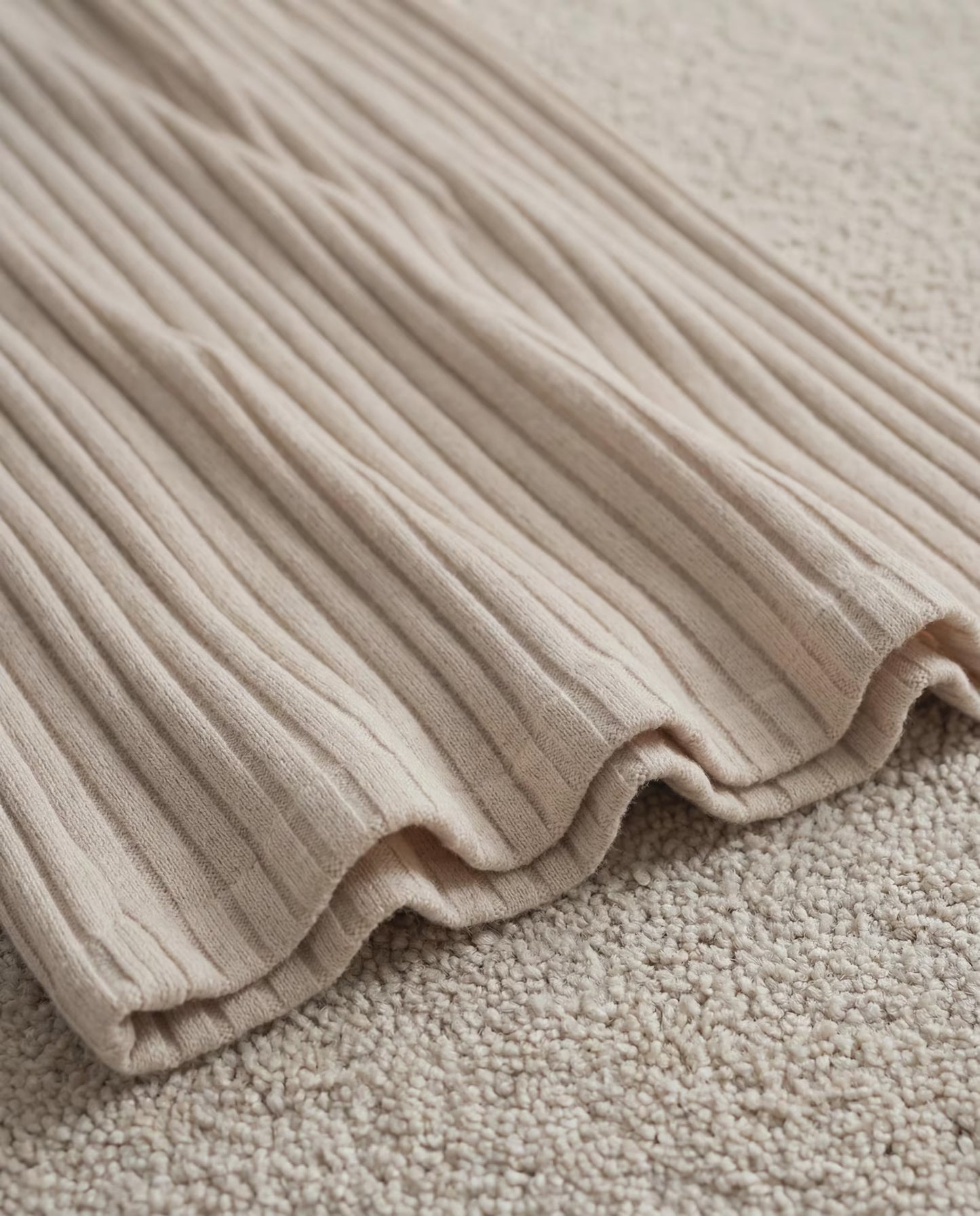 LÁVINE™ Cozy Ribbed Knit Two-Piece Lounge Set