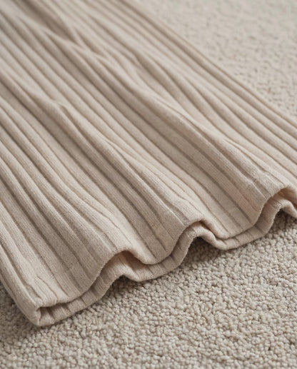 LÁVINE™ Cozy Ribbed Knit Two-Piece Lounge Set