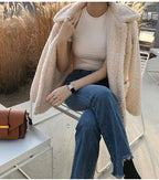 Women’s Imitation Lamb Wool Jacket – Cozy & Chic Winter Outerwear