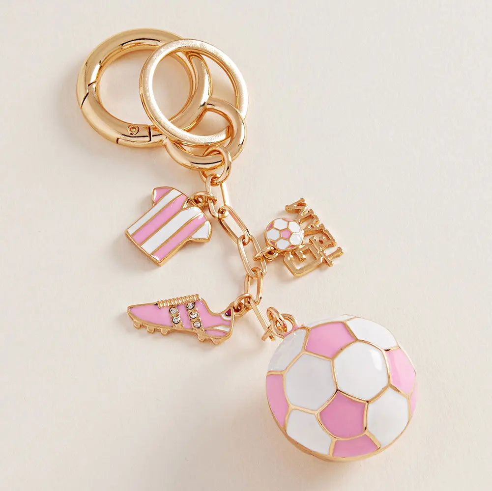 Soccer Keychain / Bag Charm Madeline Love