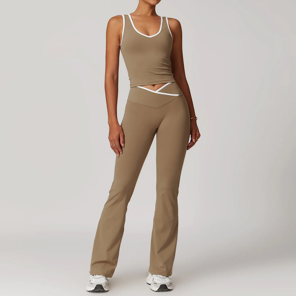 Flairé™ Cross High Top Sports Suit Female Fitness Yoga Wear