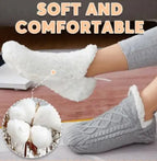 Winter Woolen Socks – Cozy Sherpa-Lined Anti-Slip Indoor Warm Socks for Women & Men