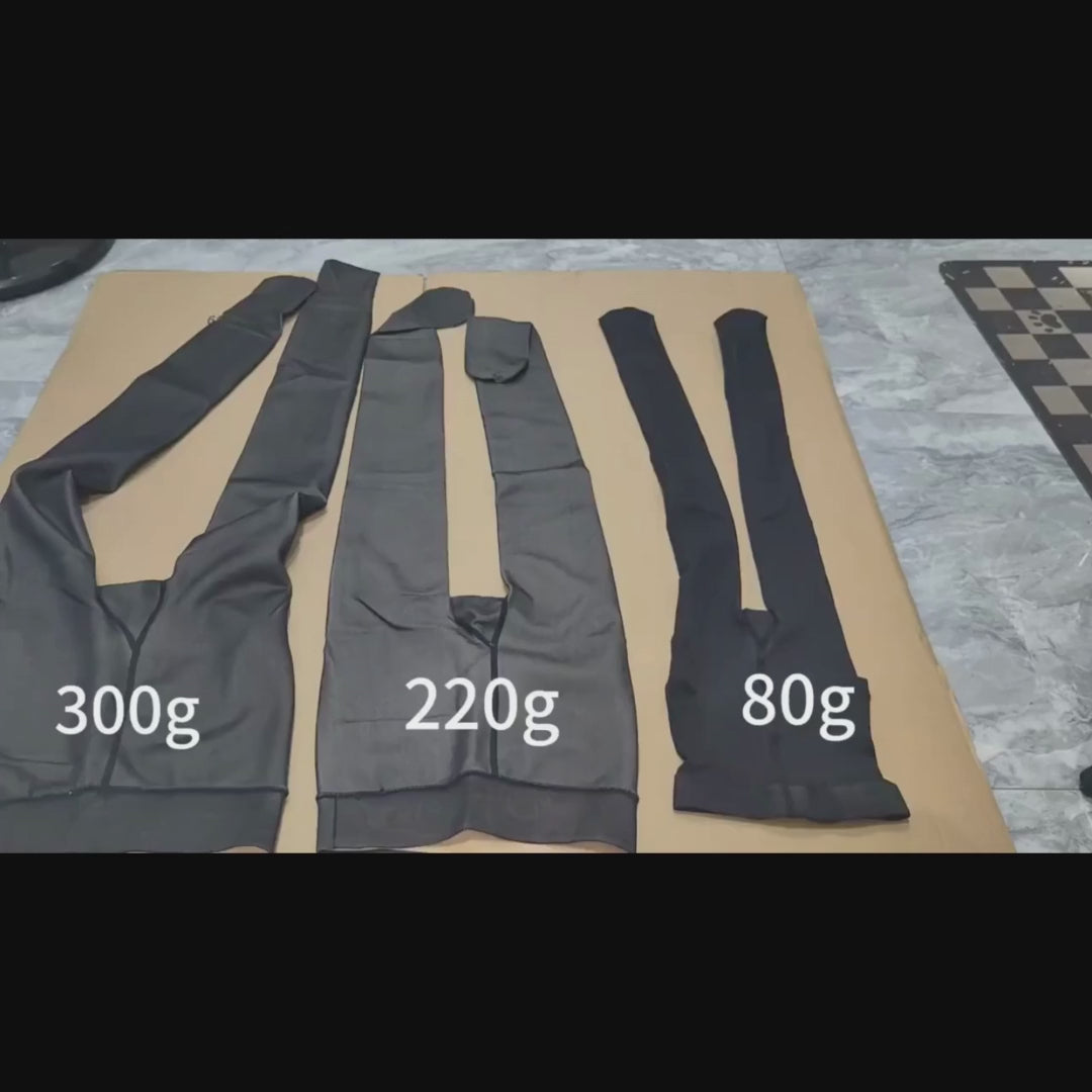 Plus Size Sheer-Look Fleece Lined Tights — Thermal Winter Pantyhose