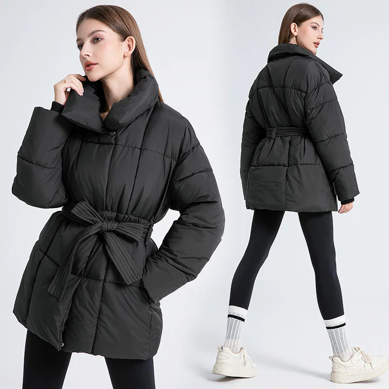 Women’s Mid-Length Down Jacket – Warm, Lightweight & Stylish Winter Coat