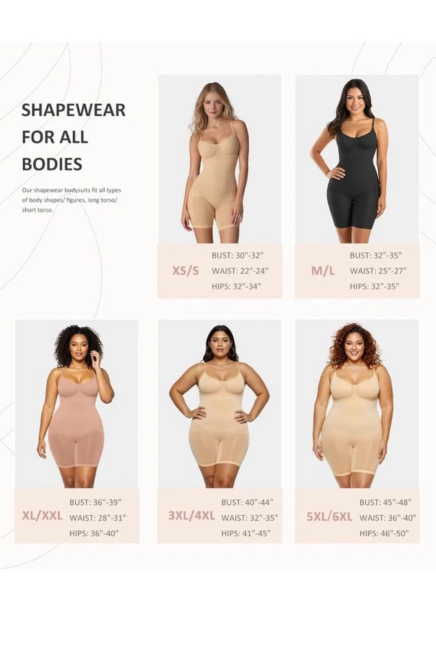 Postpartum Body Shaper Bodysuit with Open-Crotch Design