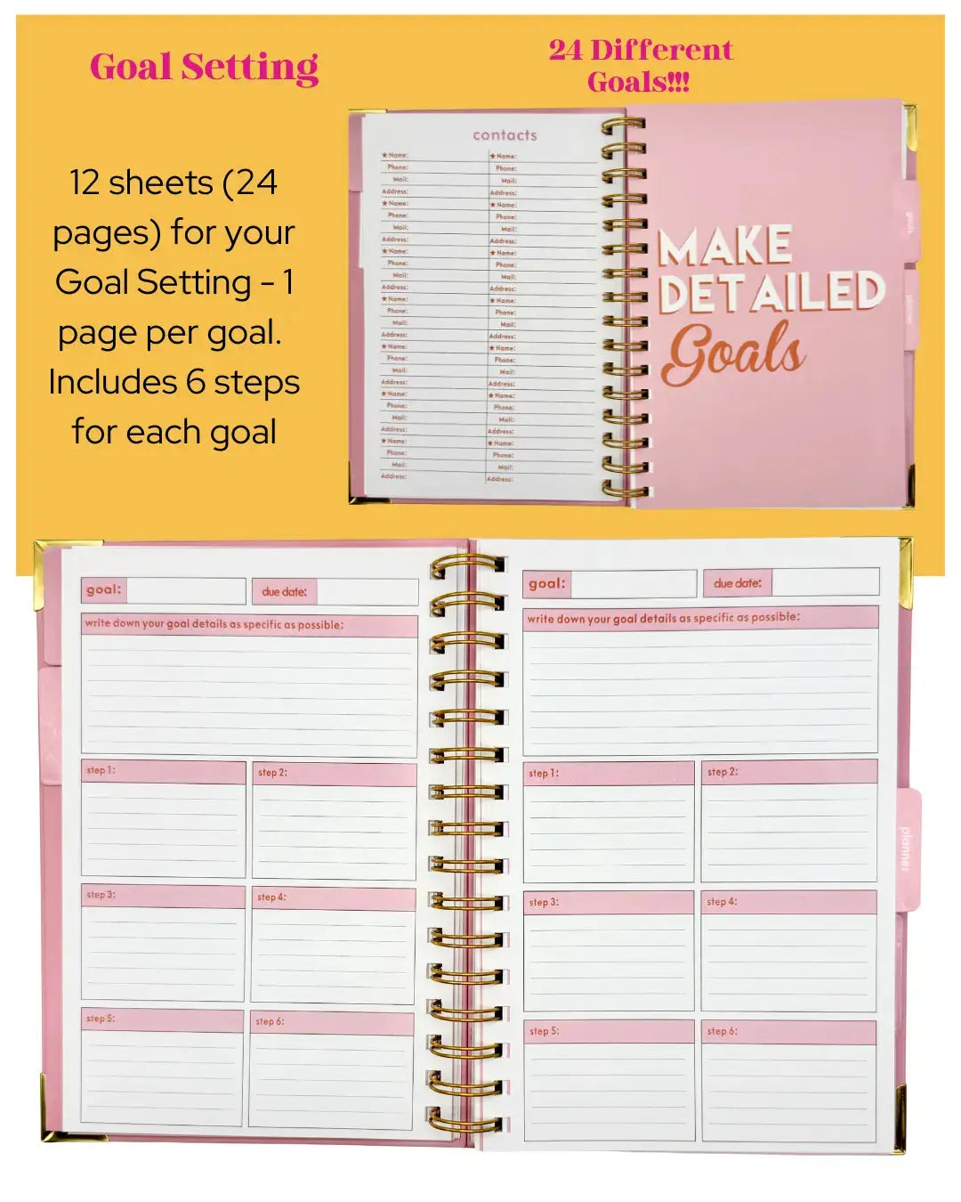 The Ultimate Goal Planner | Undated Weekly & Daily Planner | Goal Setting Planner The Fabulous Planner
