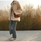 Women’s Imitation Lamb Wool Jacket – Cozy & Chic Winter Outerwear