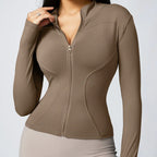 Women's Zipper Long-sleeved Sports Jacket