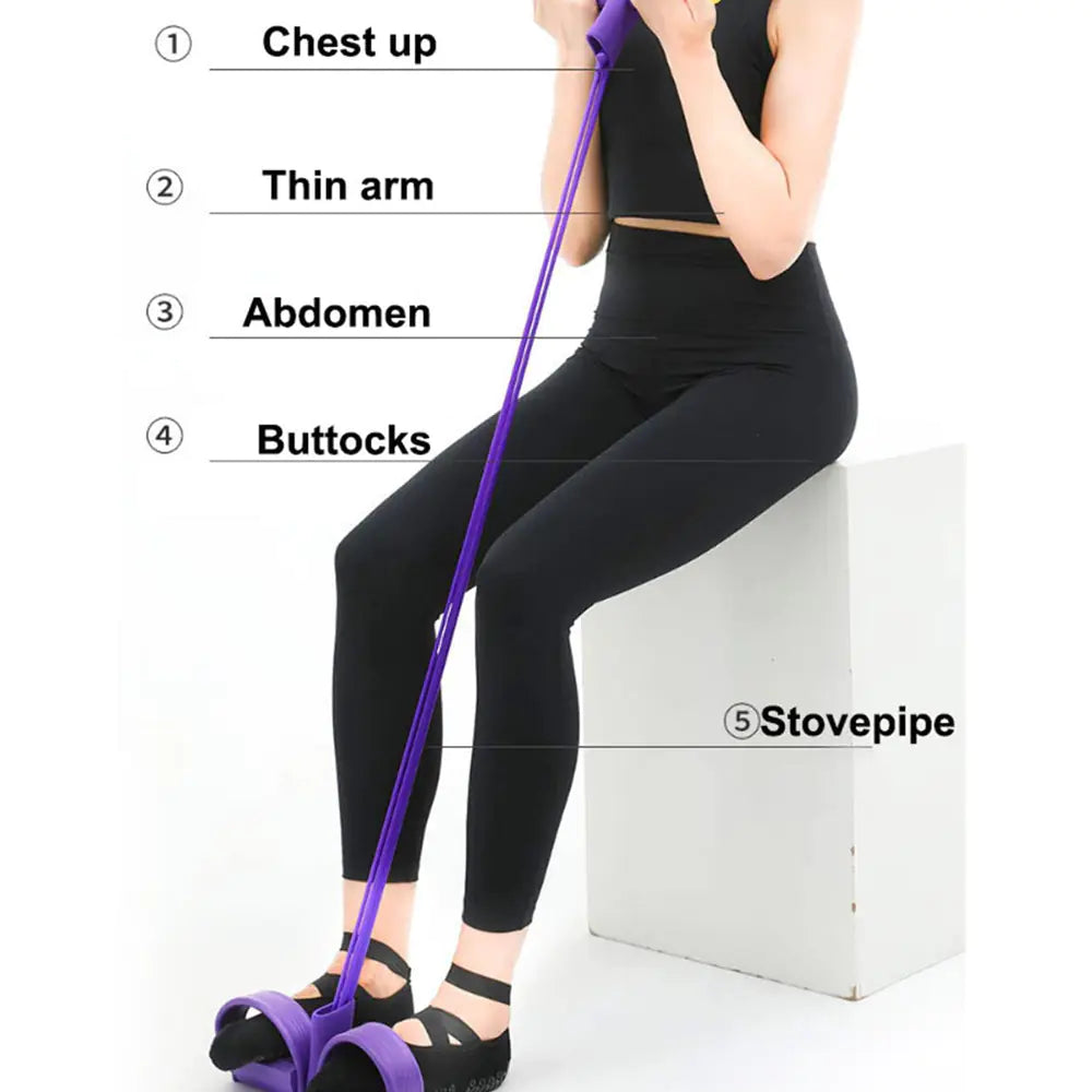 Elastic Pull Rope Exerciser for Home Gym Training