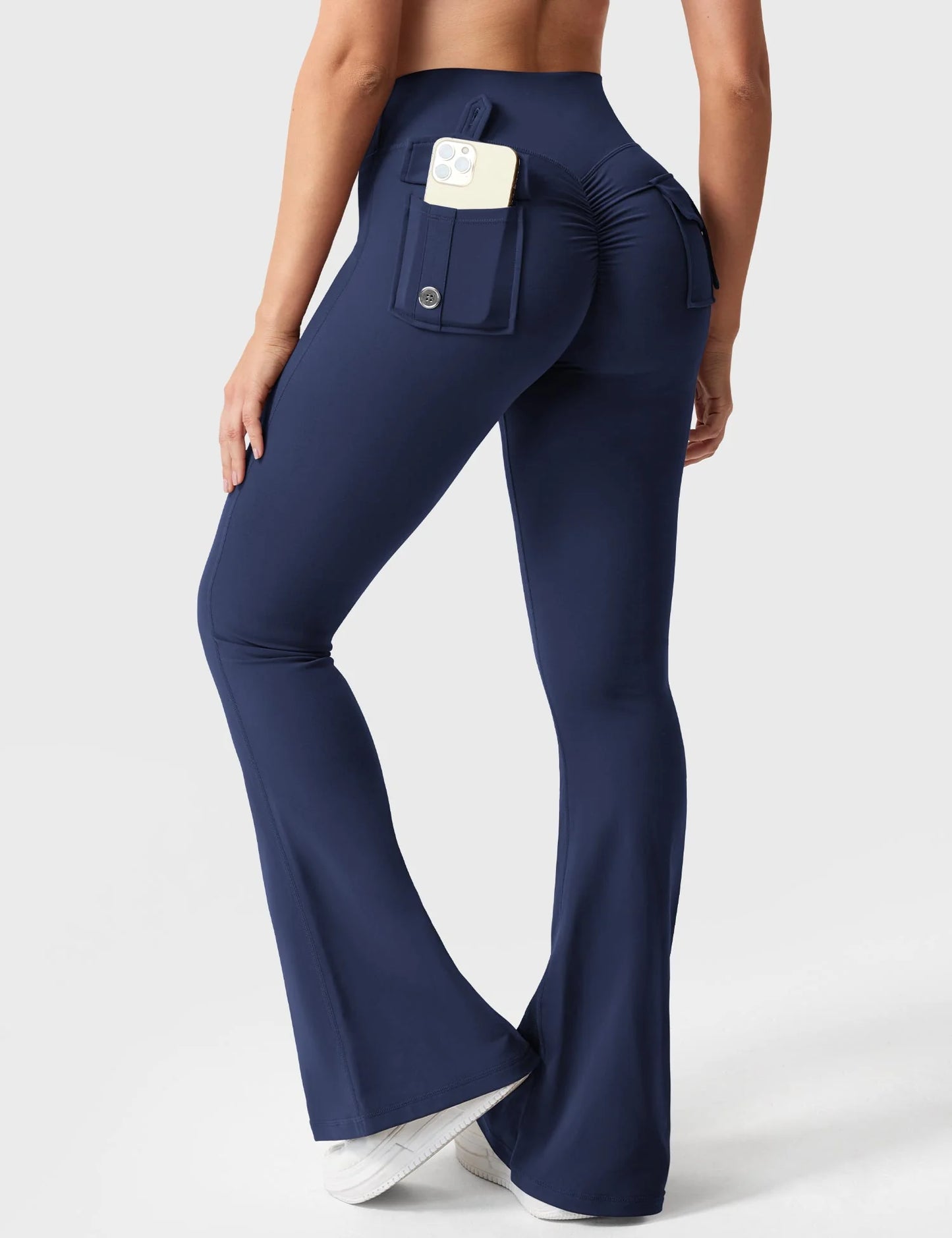 Flairé™ 30” High-Waisted Flared Leggings with Pockets | Yoga & Athleisure Pants