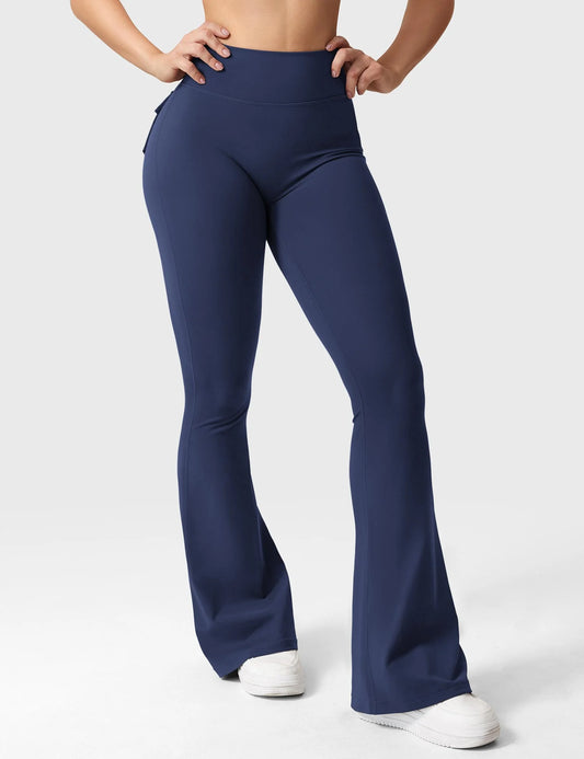 Flairé™ 30” High-Waisted Flared Leggings with Pockets | Yoga & Athleisure Pants