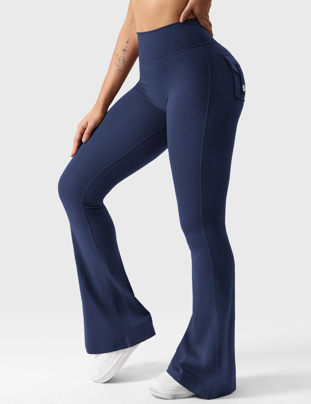 Flairé™ 30” High-Waisted Flared Leggings with Pockets | Yoga & Athleisure Pants